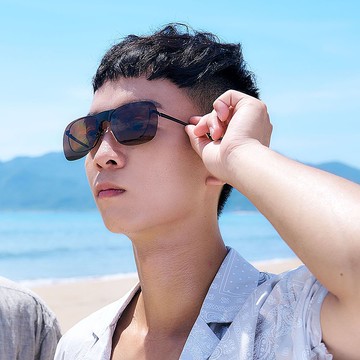 【ACEKA】俐落方形琥珀棕磁吸式夾片(METRO 夾式系列)