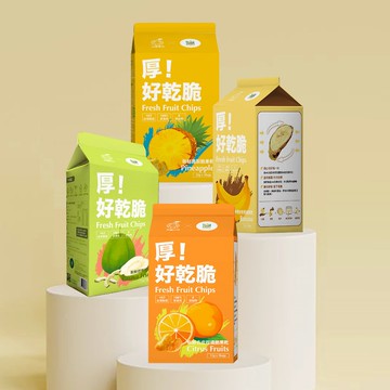 厚!好乾脆新鮮脆果乾3入_橘子/鳳梨/香蕉/芭樂可選【Hoiis好集食