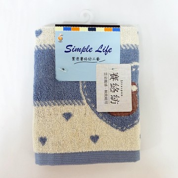 賽絡紡童巾-愛心熊(25*49cm)-多色任選