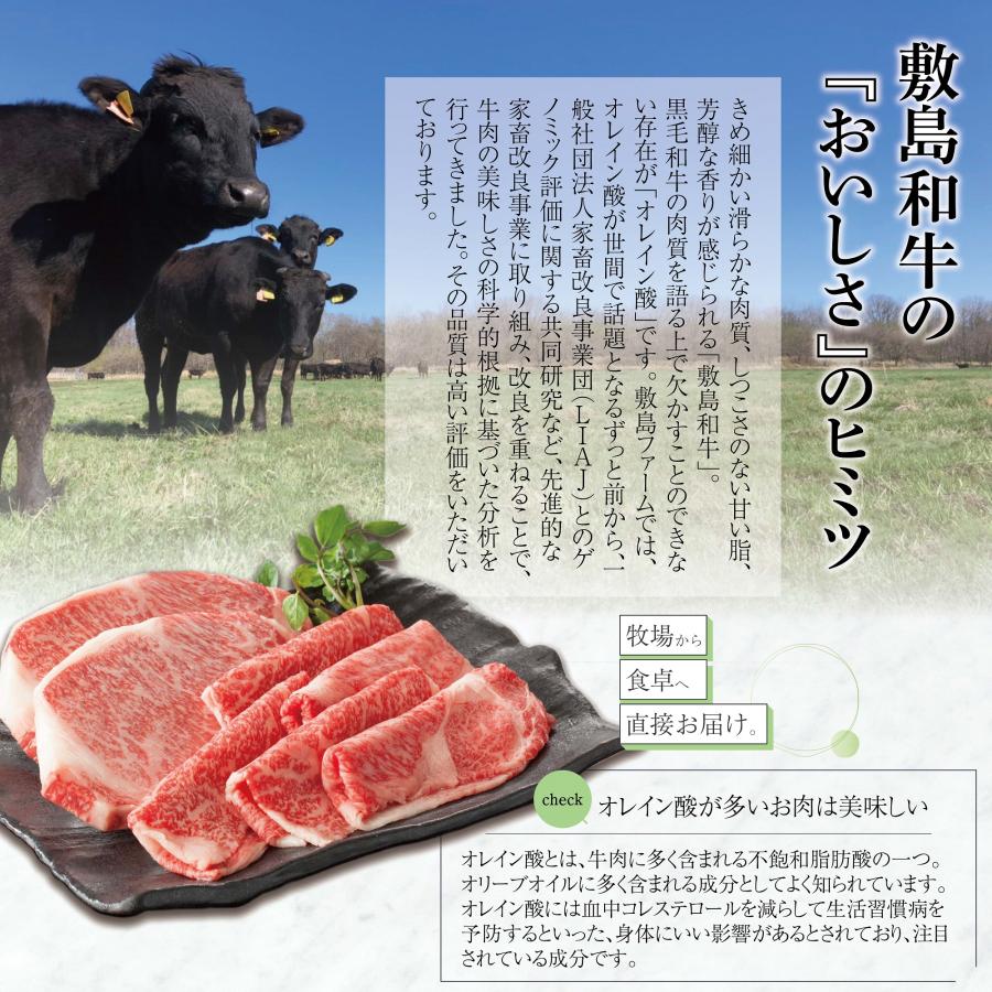 [敷島ファーム] 牧場直営 黒毛和牛 豪華 焼肉 3種セット 1,200g (上バラ 400g・ミスジ 400g・モモ 400g)