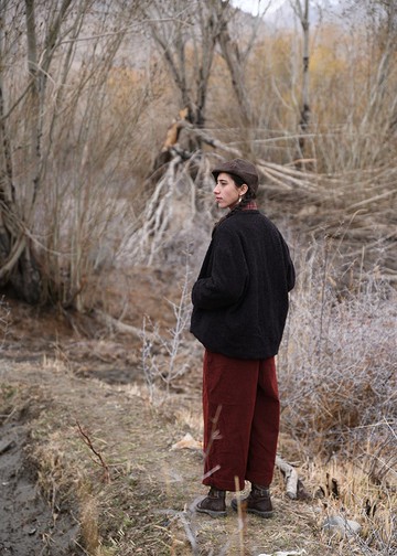 遊牧 羊毛混紡毛外套