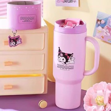 【BEDDY BEAR 杯具熊】酷洛米遠行車載杯 不鏽鋼保溫杯 1200ml(超大容量)