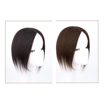 [米蘭精品] 現貨+預購 女真髮髮片補髮塊透氣假髮片輕量假髮免打理隱形增髮量假髮接髮-頭頂補髮2色74jg3