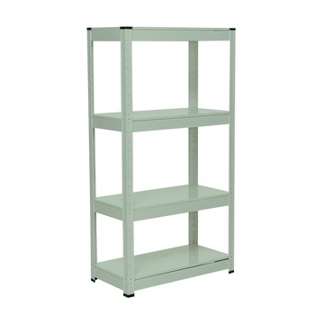 樂嫚妮 落地四層角鋼架收納置物架-60X30X114cm-4色灰湖綠