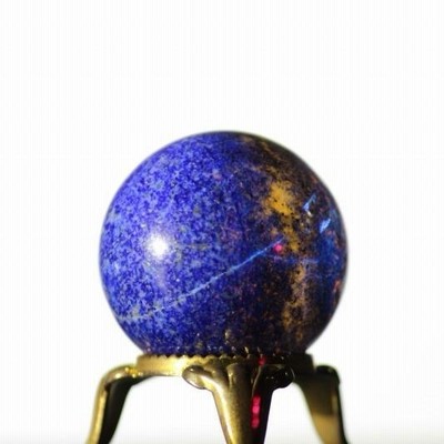 再再販！ ラピスラズリ 天然石 スフィア 球 丸玉 無着色 天然 49g ぬいぐるみ