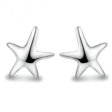 925純銀耳環耳針式耳飾-海星時尚大方母親節生日情人節禮物女飾品73ag380【獨家進口】【米蘭精品】