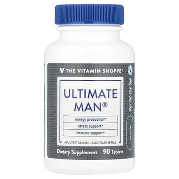 The Vitamin Shoppe, Ultimate Man®，多維生素和多礦物質，90 片