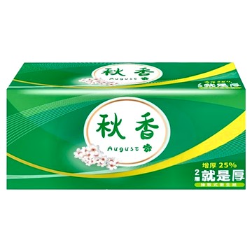 August 秋香 抽取式衛生紙 增厚25%  12包  6袋