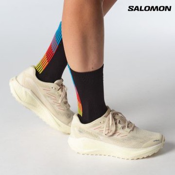 【Salomon索羅門】AERO BLAZE 3 GRVL 女款 跑鞋 白/棕