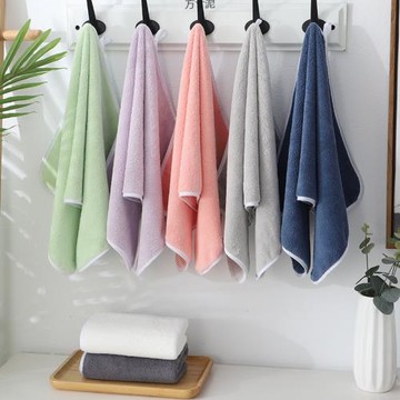 成人毛巾比吸水素色簡約干發珊瑚絨面巾不毛廠跨境批發批發