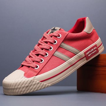 閃步男款帆布鞋板鞋休閑鞋25130