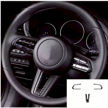 適用於馬自達3 mazda3 碳纖維紋路飾板 碳纖維改裝 4代馬3改裝 方向盤碳纖維飾板 防刮飾板