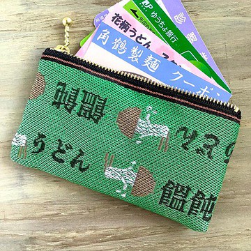 Mini pouch [Udon] 榻榻米邊零錢包 Card case 綠色烏冬碗