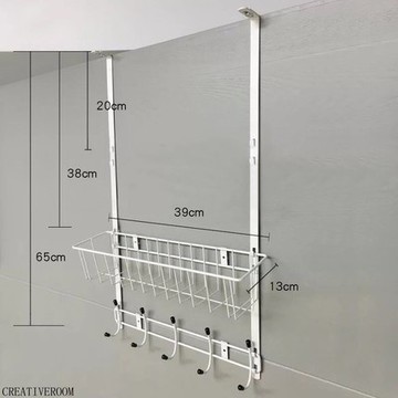 門掛鉤門後掛架 免釘門後置物架臥室門上掛衣架收納架 門背式掛鉤