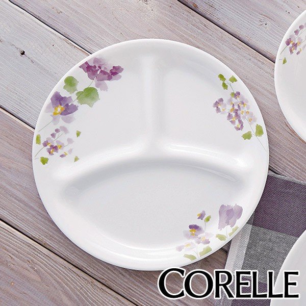 ランチプレート 22cm コレール Corelle 皿 食器 バイオレットミスト 仕切り皿 白 食洗機対応 電子レンジ対応 お皿 ランチ皿 オーブン対応 耐熱 通販 Lineポイント最大0 5 Get Lineショッピング