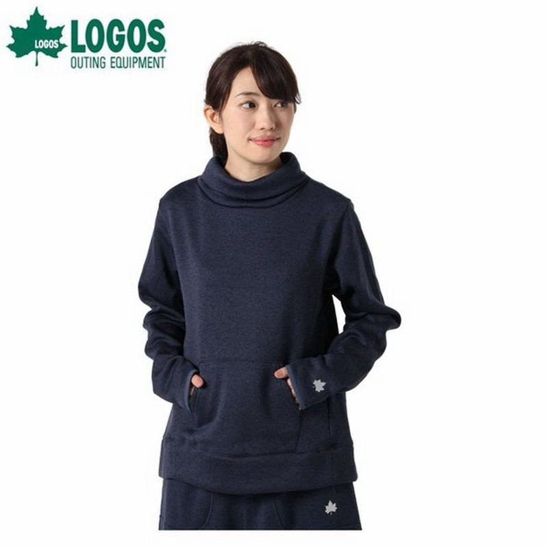 ロゴス Logos スウェットトレーナー レディース ラップウォームハイネック 9486 4661 67 モクnavy 通販 Lineポイント最大get Lineショッピング