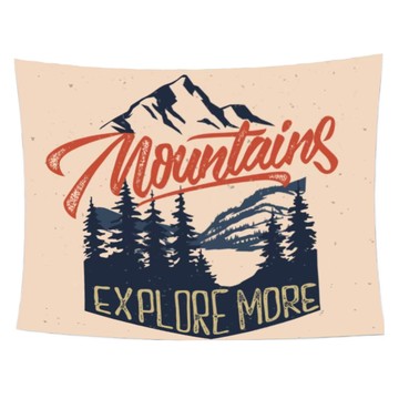 Wild Peak 野峰 露營美學風格掛布  200 x 150cm  多色  1件