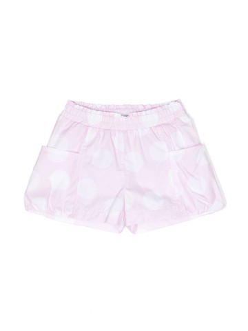 Monnalisa - polka-dot print shorts - kids - Cotton - 6 - Pink