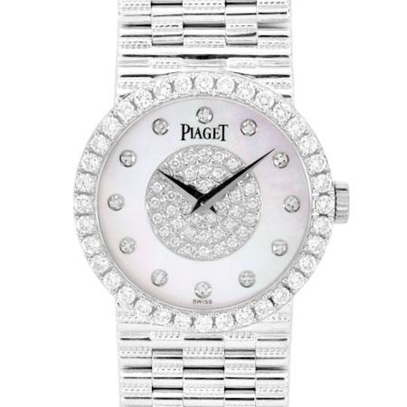 ピアジェ PIAGET トラディション ダイヤモンド ベゼル WG レディース 