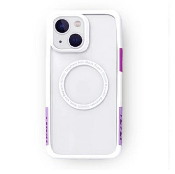 Telephant 太樂芬 EPI 水波紋抗污防摔手機殼 白紫 iPhone 15 / 15Plus 【愛瘋潮】