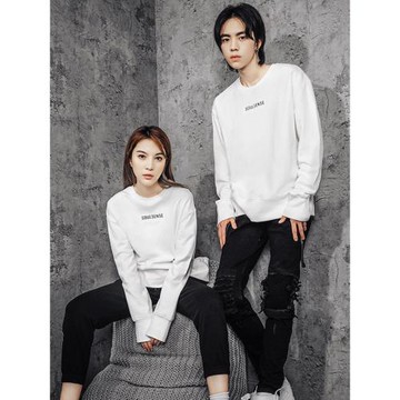 SoulSense潮牌OverSize寬松2025春季薄款圓領衛衣男女同款