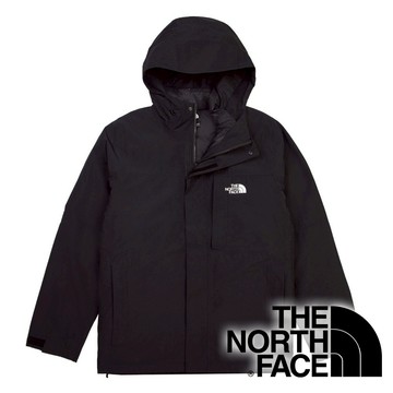 【THE NORTH FACE 美國】男Dryvent兩件式防水羽絨背心外套FP700『黑』NF0A8DWX