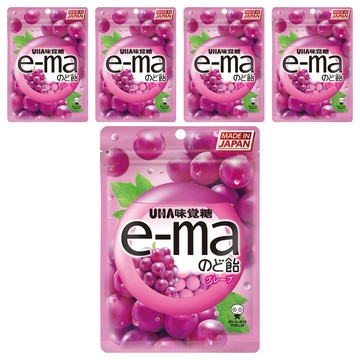 e-ma UHA 味覺糖 葡萄味  50g  5包