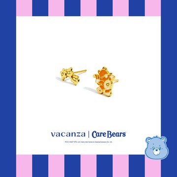 vacanza x Care Bears 聯名｜Proud Heart Cat・銀針耳環