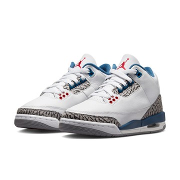 NIKE Air Jordan 3 Retro GS 白藍爆裂紋 復古 街頭 大象紋 大童鞋 DM0967-104