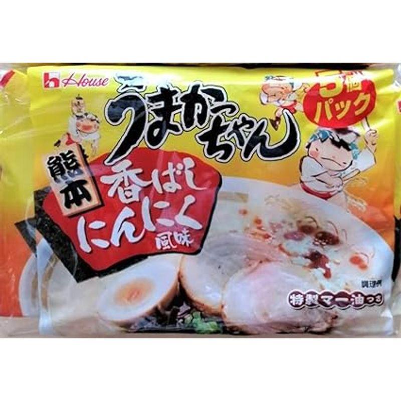 ハウス食品 うまかっちゃん 熊本 火の国流とんこつ 香ばしにんにく風味 5個パック