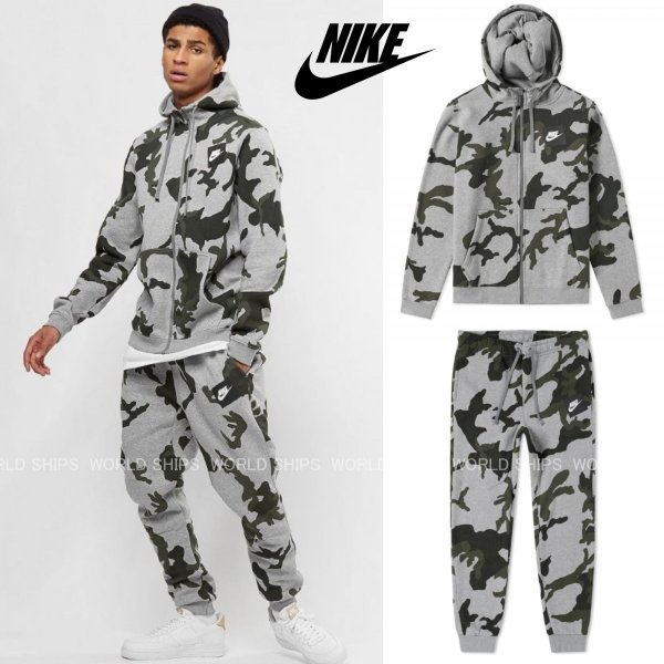 ナイキ ジャージ上下 メンズ スウェット ナイキ パーカー ジョガーパンツ ナイキ トレーニングウェア Nike Aop Club Dark Gray Heather 迷彩 海外限定 通販 Lineポイント最大0 5 Get Lineショッピング