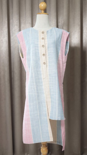 Loom & Leaf - 手捻棉手工編織長版上衣