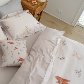 翔仔居家 x Sybil-Ho聯名款 80支天絲棉 薄被套 / 鋪棉兩用被套【春日慶典】被套 台灣製