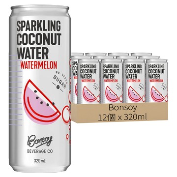 Bonsoy 氣泡西瓜椰子水  12個  320ml