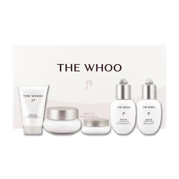 【WHOO 后】拱辰享雪淨白保養5件組（煥白凝露 20ml+煥白凝乳 20ml+煥白勻亮膏 4ml+煥白水凝霜 10ml+煥白潔顏乳 13ml）