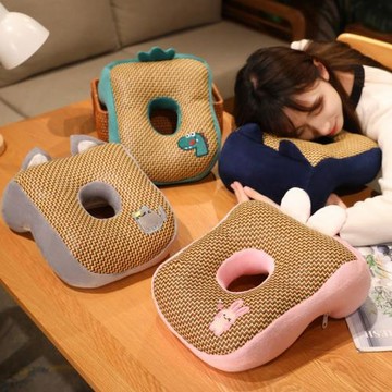 午睡枕趴睡枕小學生桌上兒童專用夏季趴趴枕冰絲抱枕教室午休神器