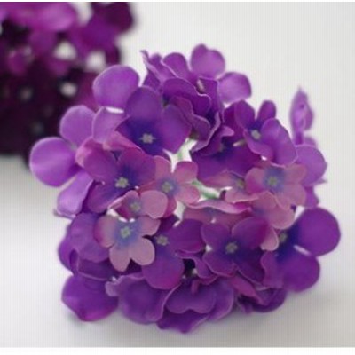 造花 アジサイ 花のみ 直径15cm 10個 (ライトパープル)