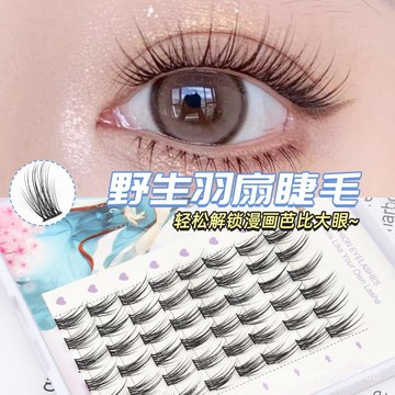 在臺好貨💥假睫毛羽扇新懶人三部曲自然仿真僊子毛自嫁接小噁魔分段式眼睫毛