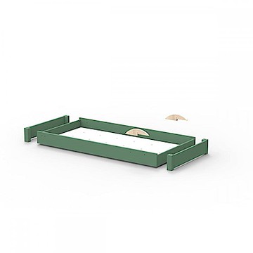 hoi! 比利時Mathy by Bols 探索兒童床拖床配件 90x180-叢林綠 (H014285215)