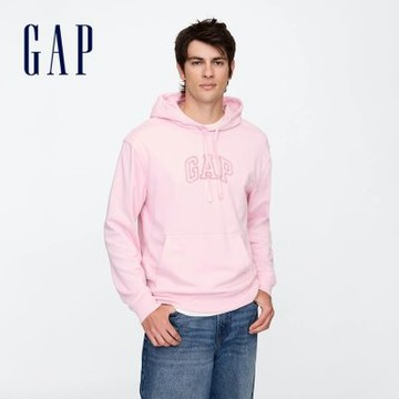【GAP】男女同款|Logo印花帽T-粉色(708409)