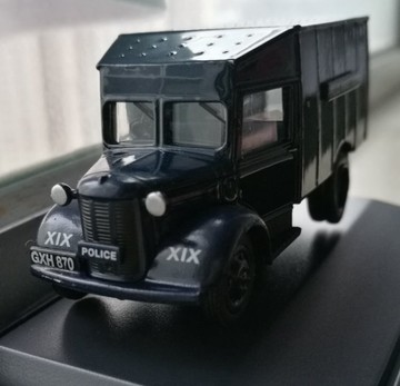 英格蘭奧斯汀ATV警察移動隊深藍色貨車模型合金比例76牛津盒