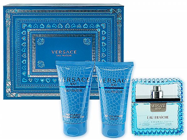 VERSACE 凡賽斯~雲淡風輕男性淡香水禮盒(香水50ml+沐浴膠+鬍後乳)【DS011670】