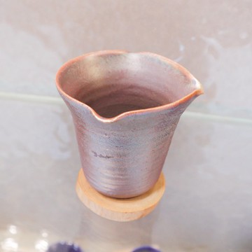 釉光映霞 手工柴燒玫瑰金茶海 柴燒茶海 公道杯 勻杯 170cc