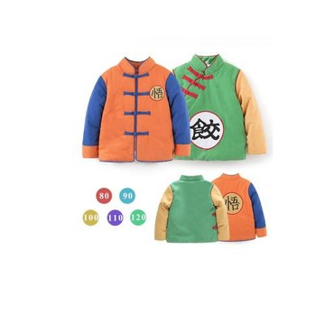 兒童棉襖冬季男童加厚七龍珠童裝悟空衣服唐裝寶寶中國風餃子棉衣