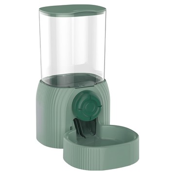 Pets Family 固定式寵物自動餵食器  600ml  綠色  1個
