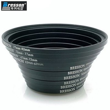 Bresson萬用濾鏡轉接環多用途遮光罩RI3782(37-46 46-49 49-52 52-55 55-58 58-62 62-67 67-72 72-77 77-82)適抗耀光差老鏡因組起來狹長