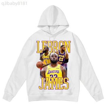 詹姆斯 LeBron James 小皇帝 King James 連帽衛衣男女春秋裝潮牌青少年潮流寬鬆落肩外男女同款上衣