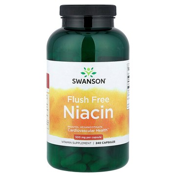 Swanson Vitamins, 無潮紅煙酸，500 毫克，240 粒膠囊