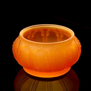 中式家居佛堂貢爐琥珀琉璃吉祥蓮花熏香爐線香立爐供佛觀音檀香爐