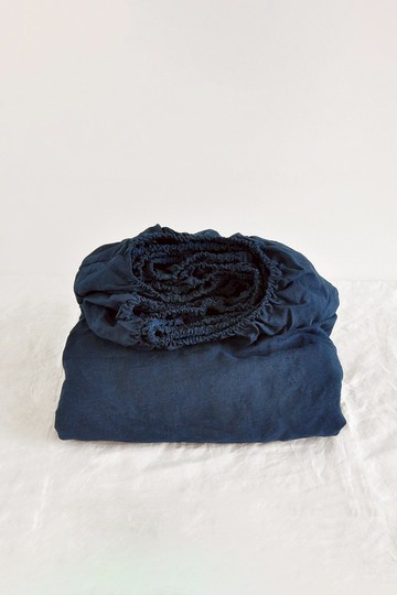 海軍藍麻/ 柔軟麻/ 深口袋